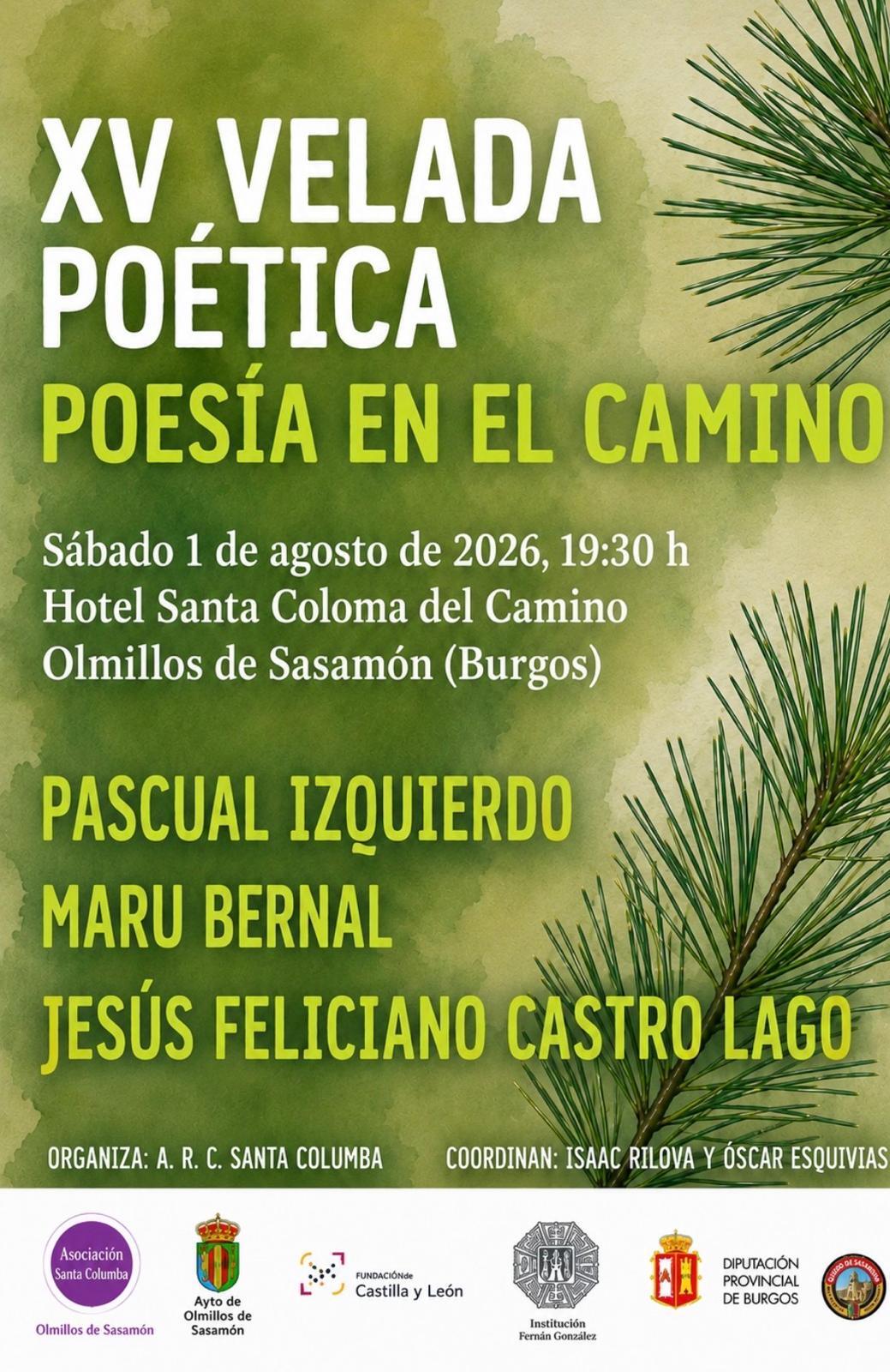 XV Velada poética Poesía en el Camino en Olmillos de Sasamón