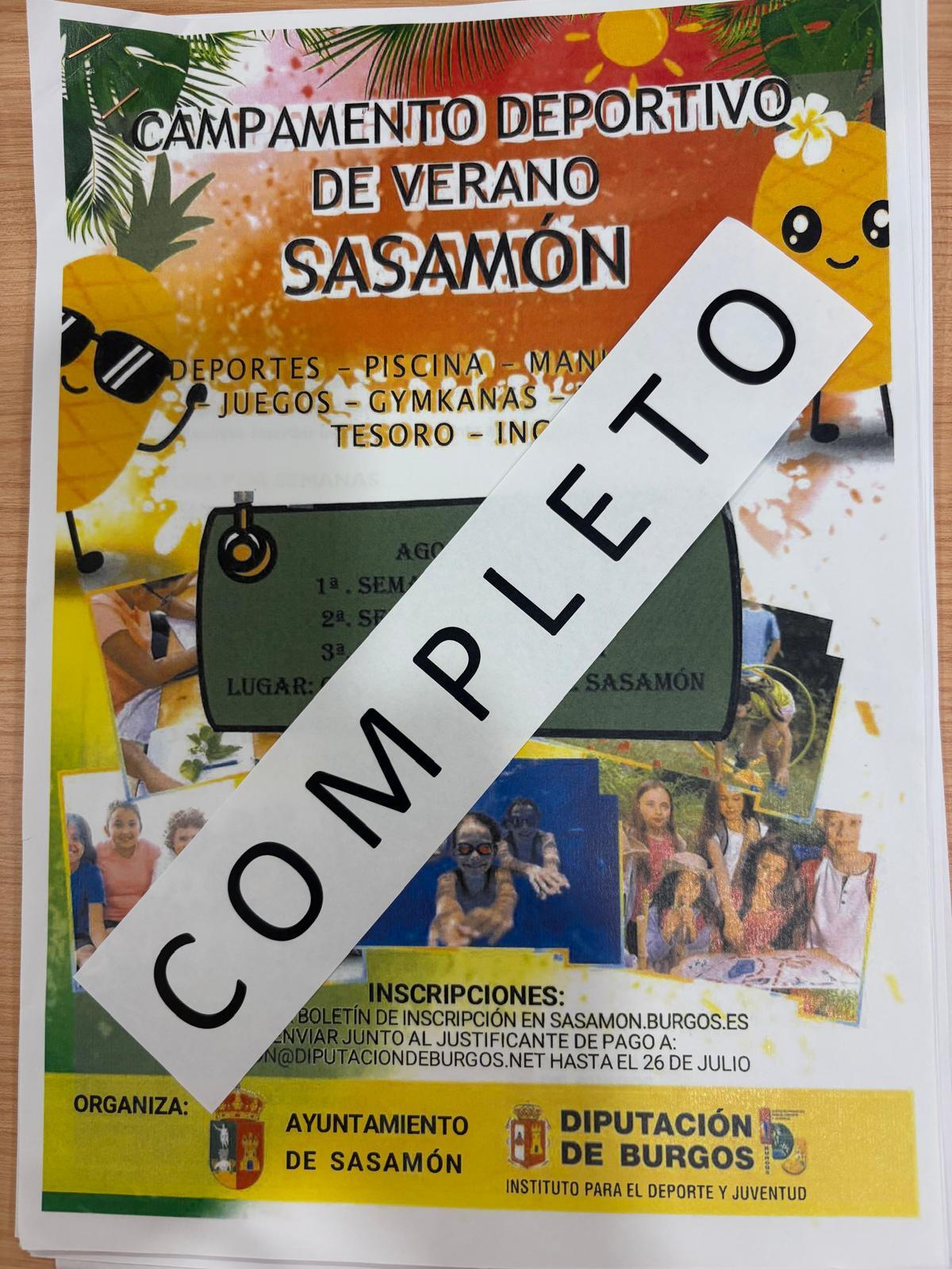 Campamento deportivo de verano en Sasamón